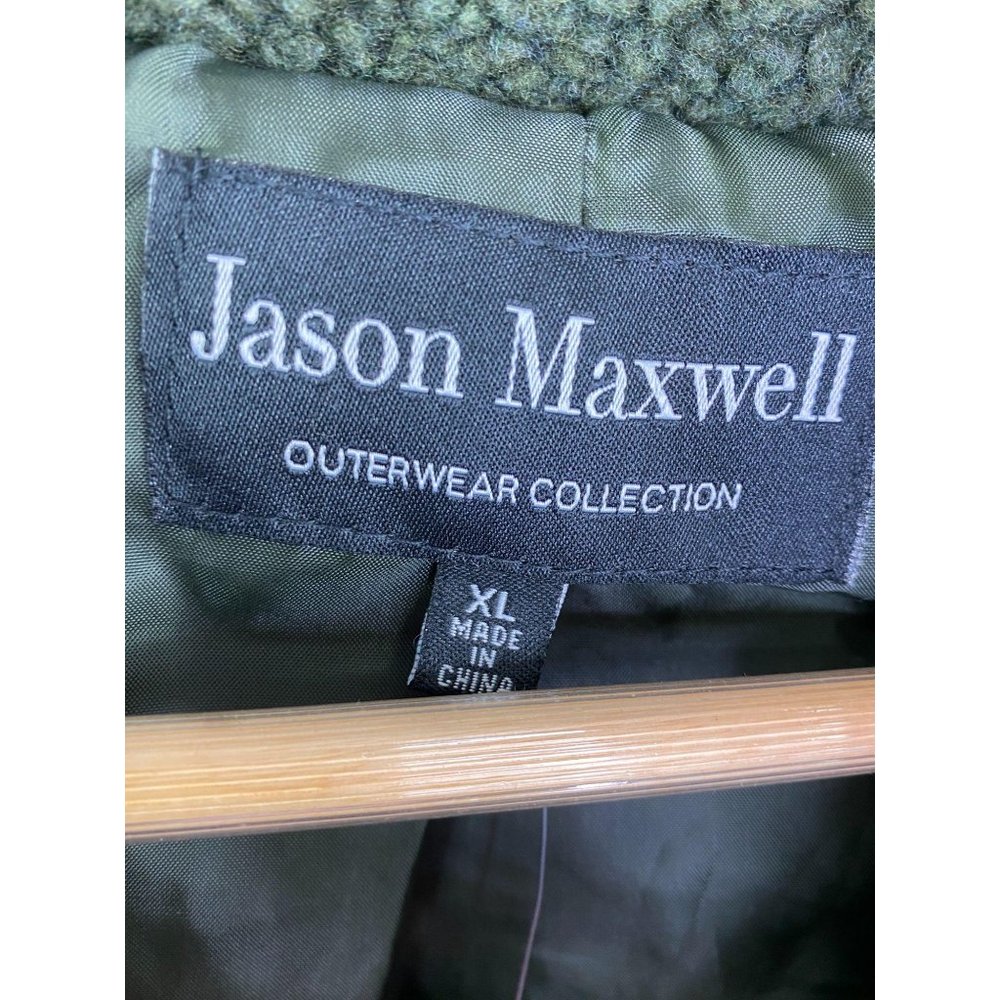 Jason Maxwell Green Sherpa Fleece Shirt Jacket XL - Picture 5 of 8